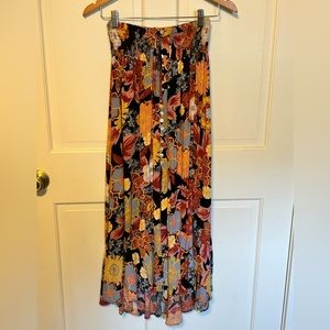 Rachel Zoe high low maxi in fun floral size S